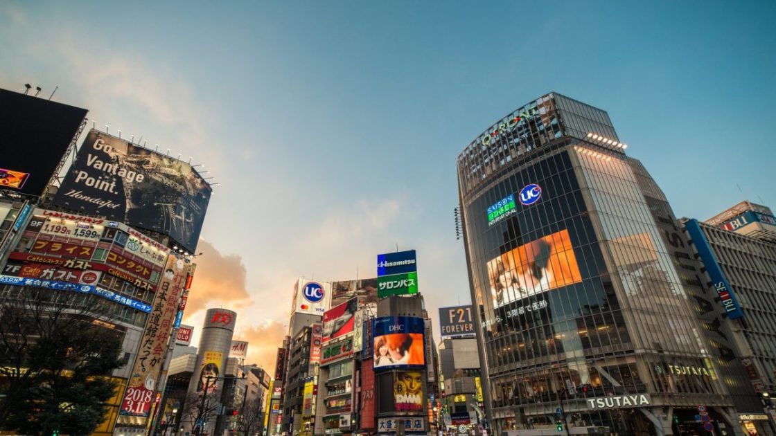 渋谷のスクランブル交差点